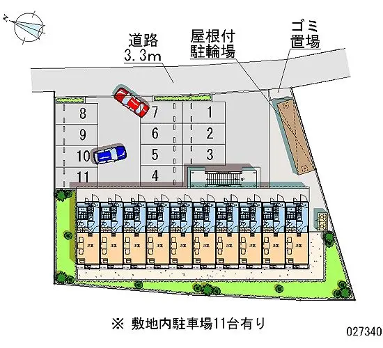 ★手数料０円★相模原市緑区相原２丁目　月極駐車場（LP）